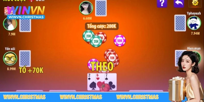 Thứ hạng tay bài tích hợp trong game 